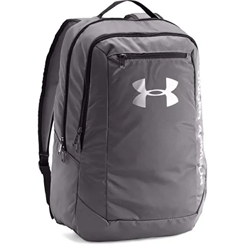 Under Armour Herren UA Hustle Backpack LDWR, strapazierfähiger Reiserucksack mit Laptopfach, wasserabweisender Laptop Rucksack für jedes Wetter