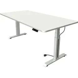 kerkmann Sitz-Steh-Schreibtisch Move Professional, weiß - Hochwertiger Sitz-Steh-Schreibtisch mit elektrischer Höhenverstellung für flexibles Arbeiten. Maße: (B)2.000 x (T)1.000 x (H)640-1.290 mm, mit abgerundeten Ecken und Einklemmschutz.