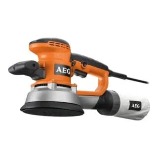 AEG Exzenterschleifer EX 150 ES, 4935443290 - Schleifmaschinen mit elektronischer Drehzahlvorwahl für präzises Arbeiten, robustem Aluminium-Gehäuse und integrierter Staubabsaugung für sauberes Arbeiten.