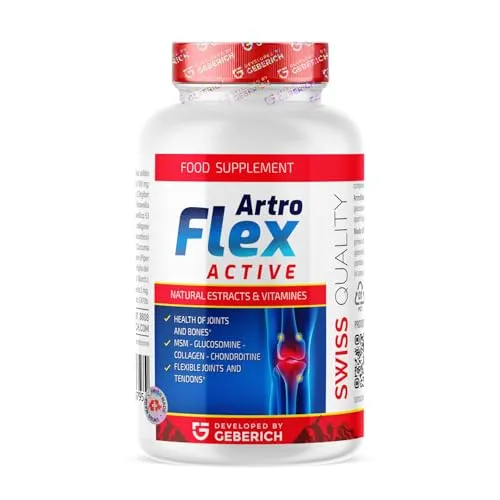 ArtroFlex Active Kapseln, 16.78 g - Veganer Nahrungsergänzungsmittel für Gelenke, enthält Glucosamin, MSM und Kurkuma für optimale Unterstützung der Gelenkgesundheit.