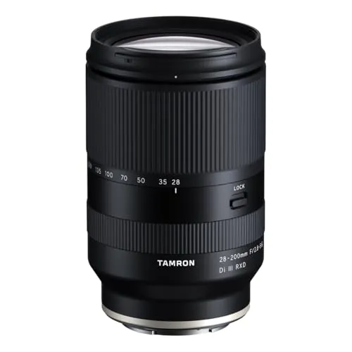 Tamron 28-200mm A071SF F 2.8-5.6 Di III RXD - Lichtstarkes Reisezoom für Sony E-Mount, kompakt, wettergeschützt und mit schnellem Autofokus