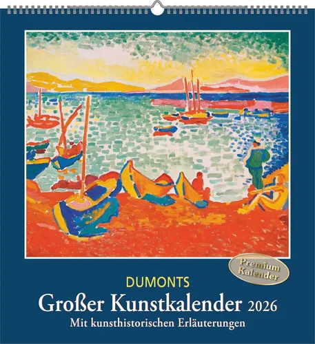 DUMONTS Großer Kunstkalender 2026 - Klassische Moderne - Wandkalender 45 x 48 cm mit kunsthistorischen Erläuterungen zu Impressionisten und Expressionisten für Kunstliebhaber und Sammler.