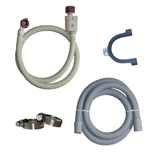 Aquastop Anschluss-Set für Waschmaschine und Geschirrspüler 5m - Hochwertiges Aquastop Set für sicheren Anschluss von Waschmaschinen und Spülmaschinen. Mit automatischem Wasserschutz und einfacher Installation – für mehr Sicherheit in Ihrem Zuhause.