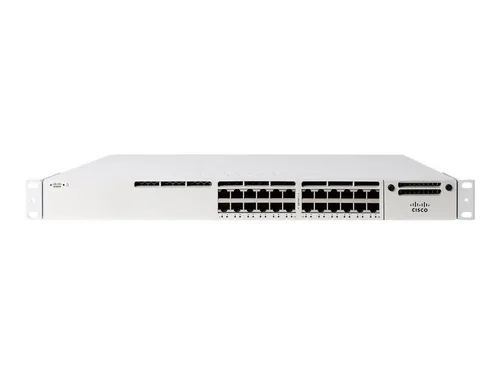 Cisco Switch Meraki MS390 26-Port 1GbE 445W PoE managed L3 24x 1GbE PoE + 2x Hardware Stack MS390-24P-HW