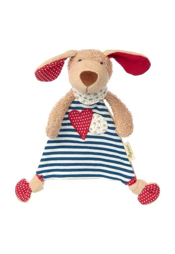 sigikid - Green Collection Schnuffeltuch Hund - Kuscheltiere - Freundlicher Schmusehund aus 100% natürlichen Materialien, ideal für Babys erste Greifversuche und als tröstender Begleiter im ersten Lebensjahr.