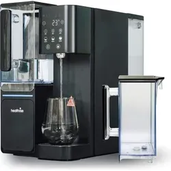 Health Rise Umkehrosmose Wasserfilter Auftisch - Küchenspülenfilter mit 5-stufiger Filtration für 99,99 % Schadstoffentfernung und Heißwasserfunktion von 45-100°C, ideal für Tee und Kaffee.