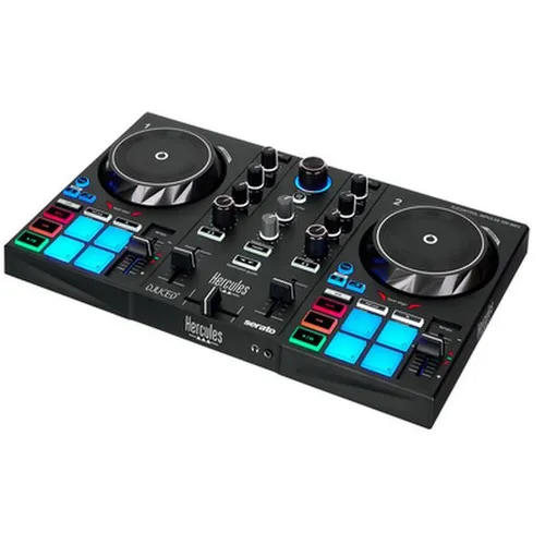 Hercules DJ Control Inpulse 200 MK3 - Ideal für den Einstieg ins DJing: Der Hercules DJ Control Inpulse 200 MK3 bietet 2 Decks, integrierte Lichtführungen und eine benutzerfreundliche Software. Perfekt für kreatives Mixing und Scratchen.