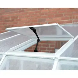Palram - Canopia Gewächshaus-Fensteröffner SUN ROOM - Zubehör für Gewächshäuser, manueller Dachöffner mit bis zu 50 cm Öffnungshöhe, aus UV-beständigem Stahl in Schwarz, ideal für optimale Belüftung.
