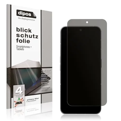 dipos I Blickschutzfolie kompatibel mit Nothing Phone 2 Display-Schutzfolie matt mit 4-Wege Sichtschutz-Effekt