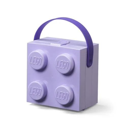 LEGO Box mit Griff , Aufbewahrungsbox lavendel