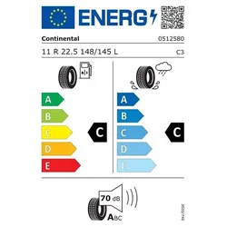 Continental HSR Regional-Traffic 11 R22.5 148/145L Sommerreifen - Autoreifen für Regionalverkehr, optimiert für hohe Laufleistung und hervorragende Traktion auf trockenen und nassen Straßen.