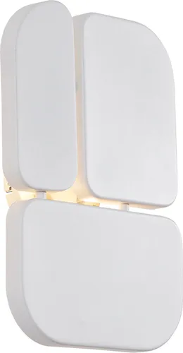 QAZQA - Design Wall Lamp White 3-flammig-Lights - Planes I Wohnzimmer I Schlafzimmer - Metall Rechteckig - LED geeignet G9