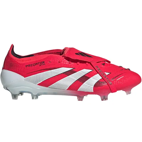 Adidas PREDATOR ELITE FT FG - rote Fußballschuhe - Die adidas Predator Elite bietet dir dank HybridTouch Obermaterial und Controlframe 2.0 Außensohle optimalen Ballkontakt und Stabilität für dein Spiel. Hergestellt mit recycelten Materialien für mehr Nachhaltigkeit.