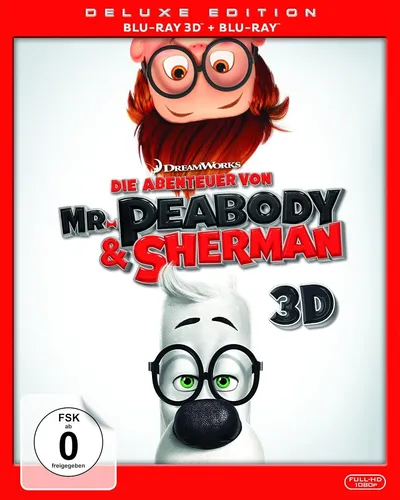 Die Abenteuer von Mr. Peabody & Sherman (inkl. 2D-Version) Neu! 3D Blu-ray