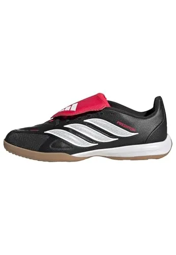 ADIDAS Kinder Fußball-Hallenschuhe Predator League IN mit umschlagbarer Zunge - Der Predator League Kids Fußballschuh bietet optimalen Grip auf Hallenböden und unterstützt schnelles Spiel. Die umschlagbare Zunge sorgt für sicheren Sitz und Komfort, während das leichte Obermaterial für Bewegungsfreiheit sorgt.