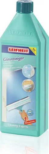 LEIFHEIT Glasreiniger 1,00 l - Streifenfreier Glanz - Haushaltsreinigungsmittel mit Glanz-Alkohol für streifenfreie Fenster und Spiegel. Aktive Fett- und Schmutzentfernung, ideal für strahlende Sauberkeit.