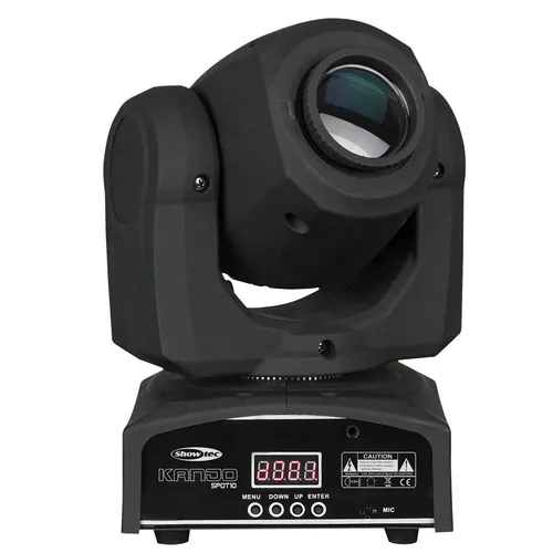 Showtec Kanjo Spot 10 W Moving-Head - ultrakompakter 10W-LED Moving Head, ideal für kleine Clubs und mobile DJs mit Farb- und Goborad