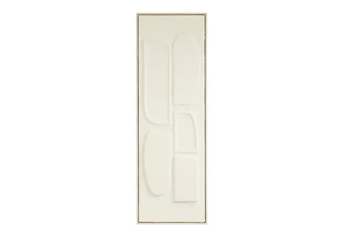 Mica Decorations Wanddekoobjekt Off-White 90x30 cm - Die stilvolle off-white Wanddekoration von Mica Decorations bringt Eleganz in jeden Raum und wertet Ihre Wände optisch auf.