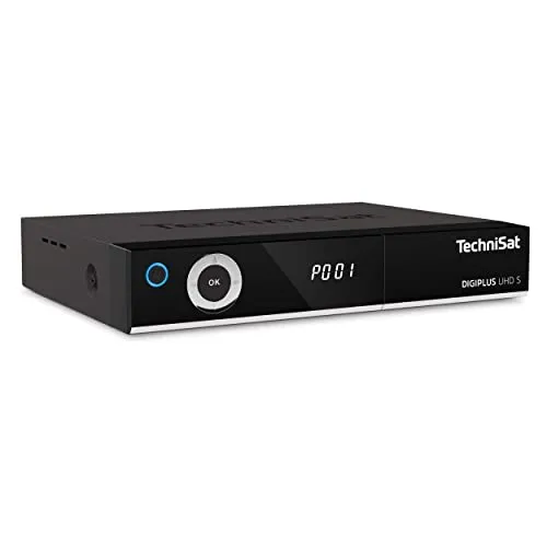 TechniSat DIGIPLUS UHD S - 4K Sat Receiver mit Twin Tuner - TV-Receiver für UHD-TV mit Twin-Tuner für gleichzeitige Aufnahmen. Streaming-Funktionen und einfache Bedienung sorgen für flexiblen TV-Empfang.