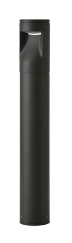 LCD LED-Pollerleuchte 40cm graphit 1401LED - Stehleuchte in Graphit, wetterfest und ideal für Garten oder Eingangsbereich. Inklusive 2x7 Watt LED-Leuchtmittel für warmweißes Licht (3000 Kelvin).