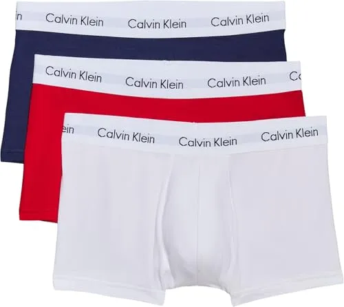 Calvin Klein Underwear Boxer Hipster 3 PACK - Bunt/Rot, Größe S (5) - Herrenunterhosen im praktischen 3er-Pack, aus hochwertiger Baumwolle mit Elasthan für optimalen Tragekomfort und perfekte Passform.