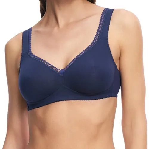 Susa Damen Organic Cotton BH, Marine, 90A EU