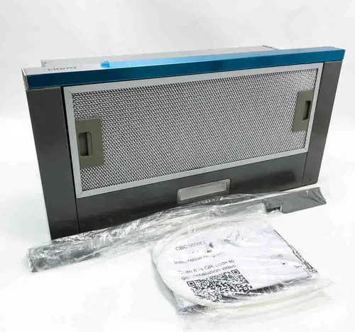 CIARRA CBCS6906D A++ Flachschirmhaube - 60 cm Umluft Dunstabzugshaube mit 370 m³/h, platzsparend und energieeffizient mit Speicherfunktion