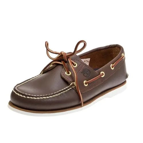 Timberland Men's 2 Eye Boat Shoe, Gr. 41, Braun - Herren-Halbschuhe mit 360-Grad-Schnürung und griffiger Gummisohle. Ideal für Segeln und Freizeit, gefertigt aus hochwertigem Better Leather für besten Tragekomfort.