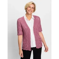 Witt Strickjacke Strickweste altrosa - Elegante Cardigan in altrosa, aus 100% Polyacryl, pflegeleicht und ideal für jeden Anlass. Perfekte Passform mit Knopfverschluss und kurzer Ärmellänge.