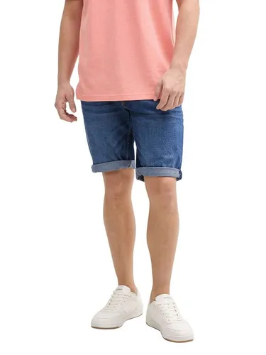 TOM TAILOR Denim Jeansshorts PIERS im Five-Pocket Style blau S - Herren-Shorts im Five-Pocket Style, aus atmungsaktivem und elastischem Denim, perfekt für lässige Sommerlooks.