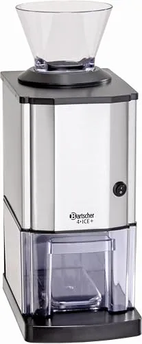 Bartscher 4ICE+ Eiscrusher 135023 - Eiscrusher für 1,75 kg Eis mit max. Produktion von 15 kg/Stunde, ideal für Gastronomie und Partys, sicher dank 2 Sicherheitsschaltern, herausnehmbarer Auffangbehälter.
