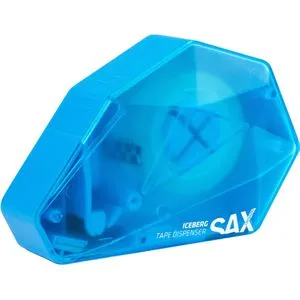 Sax Klebebandabroller design Iceberg, blau, Handabroller für Klebeband 19mm x 30m