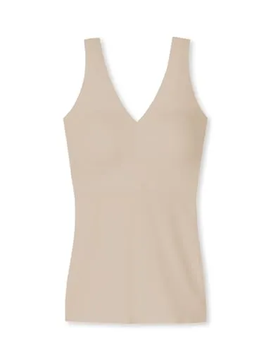 Schiesser Damen Trägertop Invisible Soft mit herausnehmbaren Pads - Tanktops & Träger-Tops für Damen aus der Serie "Invisible Soft" mit herausnehmbaren Pads für perfekten Halt, unsichtbar unter eng anliegender Kleidung, aus extra-softer Microfaser mit Peach-Finish.