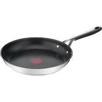 Jamie Oliver by Tefal Edelstahl-Bratpfanne Kitchen Essentials »E3140632«, Ø 28 cm - Hochwertige Edelstahl-Bratpfanne mit langlebiger Antihaftversiegelung und Temperaturindikator für perfektes Braten. Ideal für alle Herdarten, inklusive Induktion, und leicht zu reinigen.