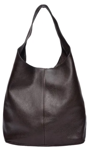 Roberta M Hobo Bag SS26 RM 155 Testa Moro - Elegante Hobo-Tasche aus 100 % Kuhleder mit praktischem magnetischen Verschluss. Ideal für den täglichen Gebrauch und stilvolle Akzente.
