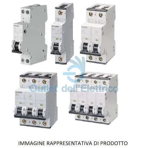 Siemens Magnetotermischer Leistungsschalter 4P 2A 6KA C-Kurve - Leitungsschutzschalter 4-polig für 400V, 6kA, ideal für Wohngebäude und Industrie. Werkzeuglose Montage und einfache Verdrahtung für mehr Sicherheit.