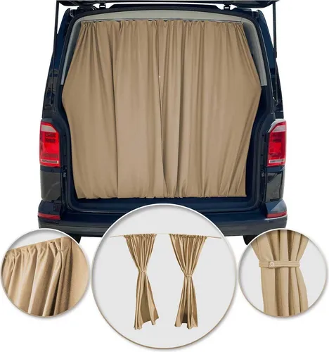 Maß Gardinen für Mercedes Vito Viano W639 W447 Heckklappe Vorhänge Beige