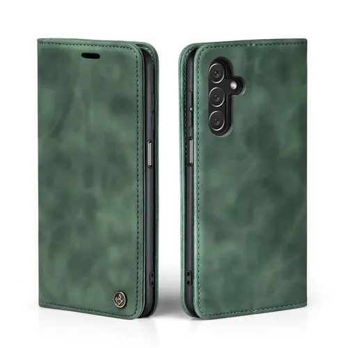 Hülle für Samsung Galaxy A15 5G Handytasche Klapphülle Handyhülle Grün