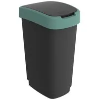 PROREGAL 50L Klassischer Abfalleimer für Innenräume - Praktischer Abfalleimer mit 50 Litern Volumen und cleverem Klappeckel. Hergestellt aus hochwertigem Kunststoff, ideal für jede Küchenecke und sorgt für Ordnung im Alltag.