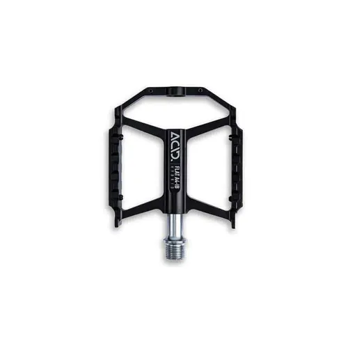 ACID Pedale FLAT A4-IB Hybrid black - Fahrradpedale mit integriertem Reflektor, ideal für Trekking- und Citybikes, bieten sicheren Halt und stilvolles Design.