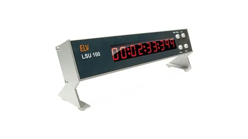 ELV LED-Stoppuhr LSU 100 - Wanduhren mit klarer LED-Anzeige, ideal für präzises Timing beim Sport oder im Unterricht.