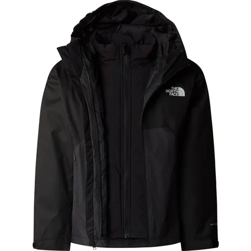 The North Face Teen Synth Triclimate Jacke, tnf black - Funktionsjacken für Kinder, 3-in-1-Jacke mit wasserdichtem DryVent-Gewebe und isolierter Innenjacke für optimalen Wetterschutz und Komfort.