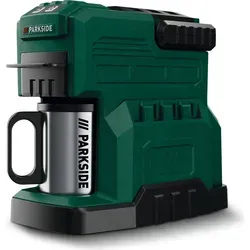 Parkside PKMA 20-LI A1 Kaffeemaschine - Kaffeepad- & Kapselmaschinen mit abnehmbarem Wasserbehälter und kabellosem Betrieb für flexibles Kaffeegenuss überall.