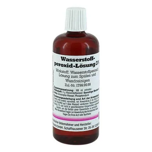Wasserstoffperoxid Loe 3% 100 ML - Arzneimittel zur Wundreinigung und Munddesinfektion, ideal bei Mundgeruch und Zahnfleischblutungen. Effektive 3% Lösung für hygienische Anwendungen.