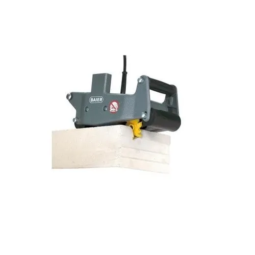 Baier Maschinenfabrik Mauernutfräse BMF501 - Fräsen: Mauernutfräse Set mit effektiver Staubabsaugung und Eurofräser 25, ideal für präzises Arbeiten mit Poroton und Ziegel.