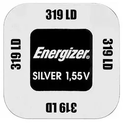 SR527SW SR64 319 Silberoxid Batterie Energizer 1,55V - 1er Verpackung