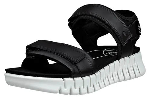 ECCO Sandale Gruuv Sol Lea - Damen Premium-Leder Sandalen in Schwarz, Größe 39 - Wanderschuhe mit dreifach-Riemenkonstruktion für perfekten Sitz und verstellbaren Komfort. Genießen Sie die Kombination aus Stil und Bequemlichkeit dank der weichen PHORENE-Sohle und ECCO FLUIDFORM Technologie.