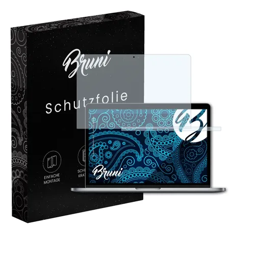 Bruni 2x Folie für Apple MacBook Pro 2017 13 inch incl. Touch Bar Schutzfolie