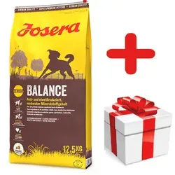 JOSERA Balance Senior Light 12,5kg - Spezielles Hundefutter für ältere, weniger aktive Hunde, ausgewogene Ernährung mit 5% Rabatt-Code und überraschendem Leckerli