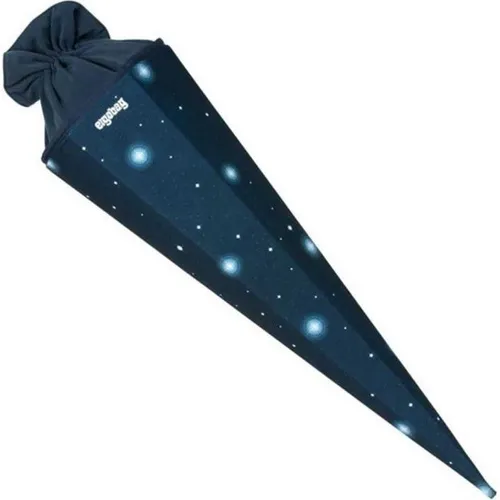 ergobag Schultüte KoBärnikus - Blau, individuell gestaltbar mit Kordelzug und 2-in-1-Funktion als Aufbewahrungsbeutel oder Kissen